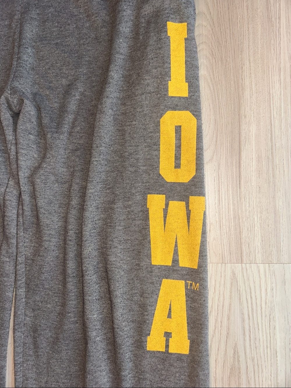 Iowa Hawkeye PINK Victoria’s Secret Lounge Jogger Sweatpants S Gray Vintage Cozy